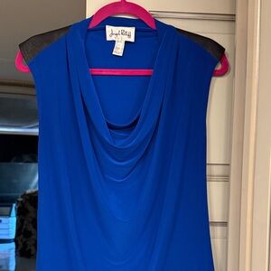 Joseph Ribkoff Blue and Black Top